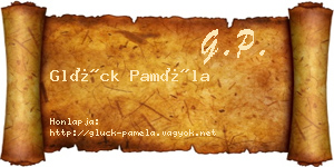 Glück Paméla névjegykártya